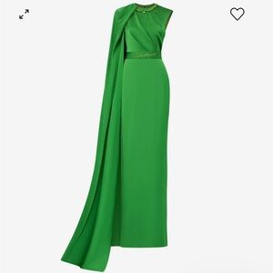 Chic One Shoulder Green Dress